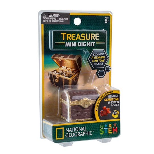 National Geographic Carded Treasure Mini Dig Kit 80472 BNIB 